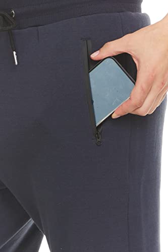 ATHLETA Joggers Black Zip Pocket Active Lounge Drawstring Pants