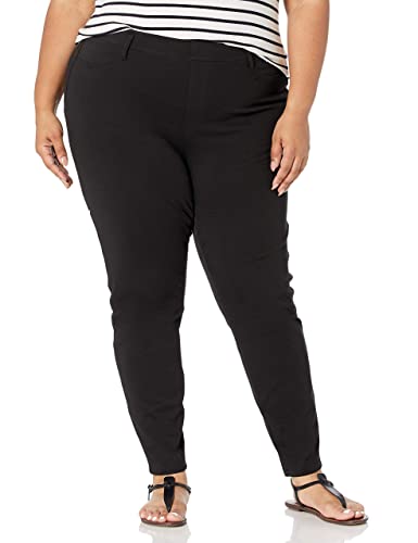 Amazon Essentials Women's Pull-On Knit Jegging (Available in Plus Size), Black, Large