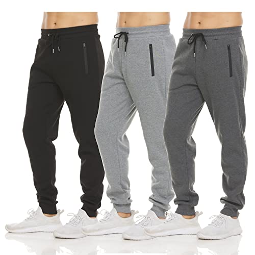Gym 2 Pack Skinny Joggers With Zip Pockets