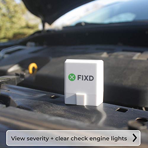 FIXD Bluetooth OBD2 Scanner for Car - Car Code Readers & Scan Tools for iPhone & Android - Wireless OBD2 Auto Diagnostic Tool to Check Engine & Fix All Cars & Vehicles ‘96 or Newer (1 Pack)