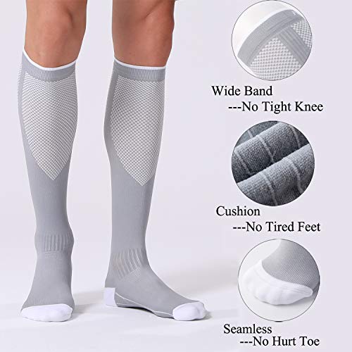 3 Pairs Compression Socks for Women 20-30 mmhg Knee High, Womens  Compression Socks Compression Stockings for Women