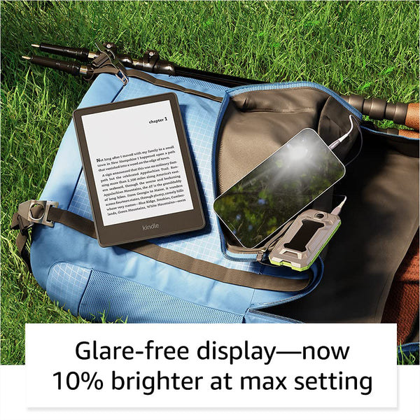 Amazon Kindle Paperwhite (16 GB) – Now with a larger display, adjustable warm light, increased battery life, and faster page turns – Denim