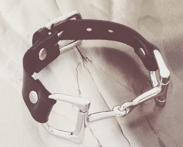 Leather Bit Horse Bracelet for Men B3474 | Ideana