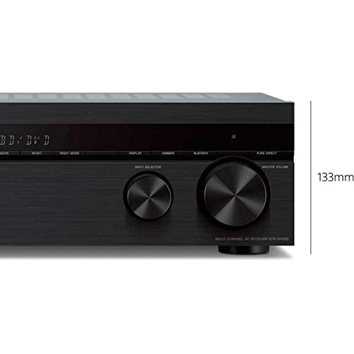 Sony STRDH590 5.2 Channel Surround Sound Home Theater Receiver: 4K HDR AV Receiver with Bluetooth,Black