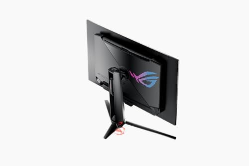 ASUS ROG Swift 32” 4K OLED Gaming Monitor (PG32UCDP) - WOLED, Dual Mode (4K 240Hz, FHD 480Hz), 0.03ms, G-SYNC Compatible, Custom Heatsink, AI Gaming, 99% DCI-P3,True 10-bit, USB-C 90W, 3yr Warranty