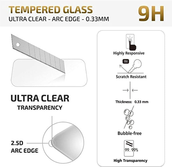 NEW'C 3 Pack Designed for Nintendo Switch (model OLED) Screen Protector Tempered Glass, Case Friendly Anti Scratch Bubble Free Ultra Resistant