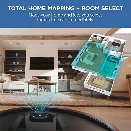 New 2023 Shark RV1001AE IQ Robot Self-Empty XL, Robotic Vacuum with IQ Navigation, Home Mapping, Self-Cleaning Brushroll, Wi-Fi Connected, Compatible with Alexa. 45-Days Capacity