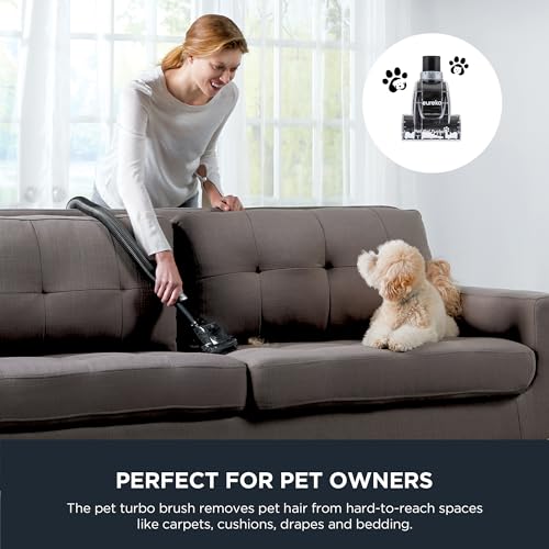 Eureka FloorRover Bagless Upright Pet Vacuum Cleaner, Suctionseal, Swivel Steering for Carpet and Hard Floor