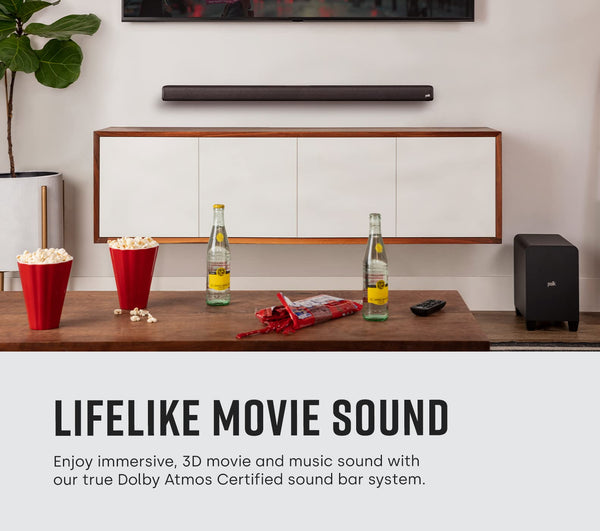 Polk Audio Signa S4 Sound Bar with Wireless Subwoofer - Dolby Atmos 3D –  Ideana