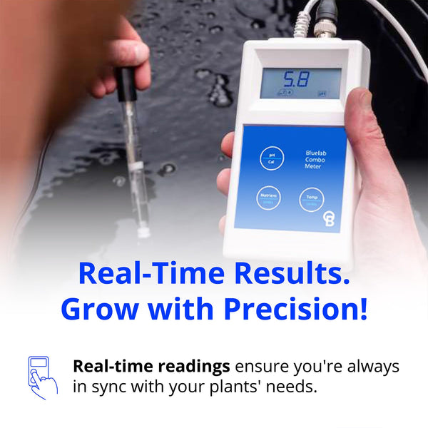 Bluelab Combo Meter for pH, Temperature & Conductivity in Water Easy