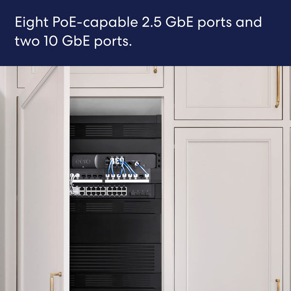 Amazon eero PoE Gateway, 10port eero router and PoE switch Two 10 G