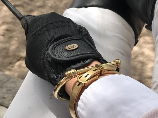 Horseshoe & Belt Buckle Bracelet Cuff Gift Set Y1081 | Ideana
