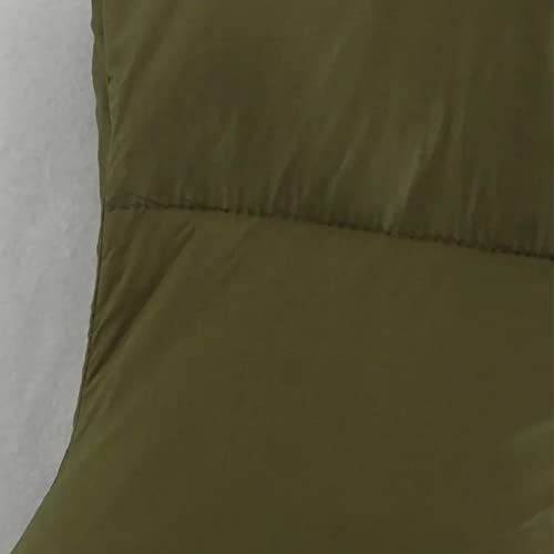 KEOMUD Women's Winter Crop Vest Lightweight Sleeveless Warm Outerwear Puffer Vest Padded Gilet Armygreen X-Small