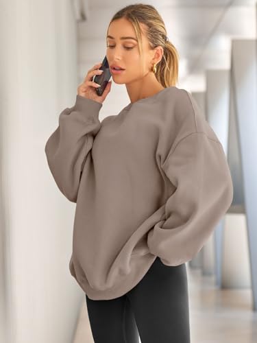 Oversized Sweatshirts for Women Fleece Hoodies Crewneck Pullover Comfy  Clothes Fall Winter Fashion 2023