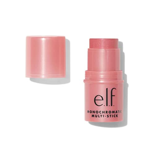 e.l.f. Monochromatic Multi Stick, Luxuriously Creamy & Blendable Color, For Eyes, Lips & Cheeks, Dazzling Peony, 0.17 oz (5 g)