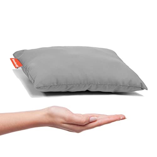 Urban Infant Pipsqueak Small Pillow - Mini 11 x 7 in - Tiny Pillow for Travel, Dogs, Toddlers, Kids, Lumbar, Knees and Neck - Gray