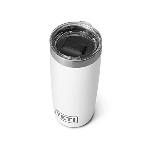 YETI Rambler 10 oz Tumbler, Stainless Steel, Vacuum Insulated with MagSlider Lid, White
