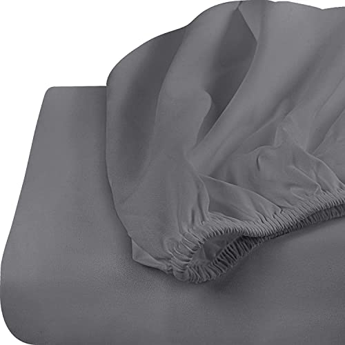 Utopia Bedding King Fitted Sheet - Bottom Sheet - Deep Pocket - Soft Microfiber -Shrinkage and Fade Resistant-Easy Care -1 Fitted Sheet Only (Grey)