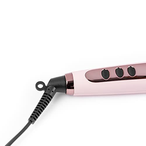 L'ANGE HAIR Le Vite Hair Straightener Brush | Heated Hair Straightening Brush Flat Iron for Smooth, Anti Frizz Hair | Dual-Voltage Electric Hair Brush Straightener | Hot Brush for Styling