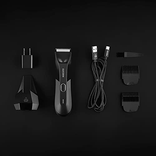 MANSCAPED® The Lawn Mower® 4.0, Electric Groin Hair Trimmer, Replaceable SkinSafe™ Ceramic Blade Heads, Waterproof Wet/Dry Clippers, Rechargeable, Wireless Charging, Male Hygiene Grooming Razor