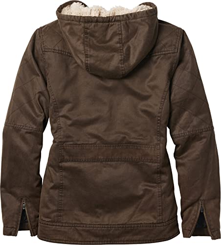 Legendary Whitetails Women's Standard Stockyards Open Range Berber Lined Hooded Jacket, Slate Black, Large