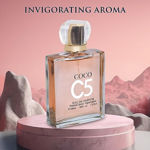 Coco C5 for Women Eau De Parfum - Pure Femininity in a Bottle - Delicate Floral Scents of Jasmine and May Rose - A Fragrance That Will Get You Noticed - Cruelty-Free Perfume Precious Gift for Women