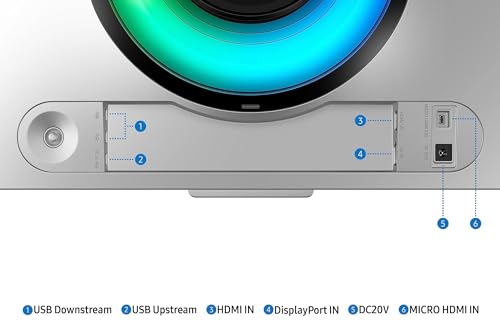 SAMSUNG 49" Odyssey OLED G9 G95SC Series Curved Smart Gaming Monitor, 240Hz, 0.03ms, Dual QHD, Neo Quantum Processor Pro, DisplayHDR 400, AMD FreeSync Premium Pro, LS49CG954SNXZA, 2023