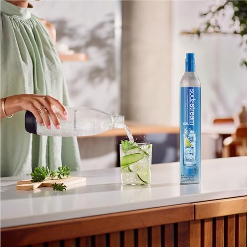 SodaStream 60 L Co2 Exchange Carbonator, 14.5 Oz, Set of 2, Plus $15 Amazon.com Gift Card with Exchange, Blue - Exchange with Gift Card