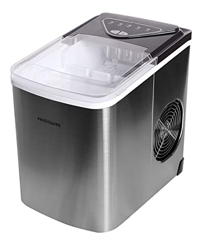 Frigidaire EFIC123-SS Counter Top Maker, Produces 26 pounds Ice per Day, Stainless Steel, Stainless