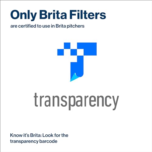 Brita Everyday Elite Water Filter Pitcher, BPA-Free Water Pitcher, Replaces 1,800 Plastic Water Bottles a Year, Lasts Six Months or 120 Gallons, Includes 1 Filter, Kitchen Accessories, Large - 10-Cup