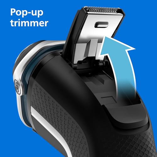 Philips Norelco Shaver 3800, Rechargeable Wet & Dry Shaver with Pop-up Trimmer, Charging Stand and Storage Pouch, Space Gray, S3311/85