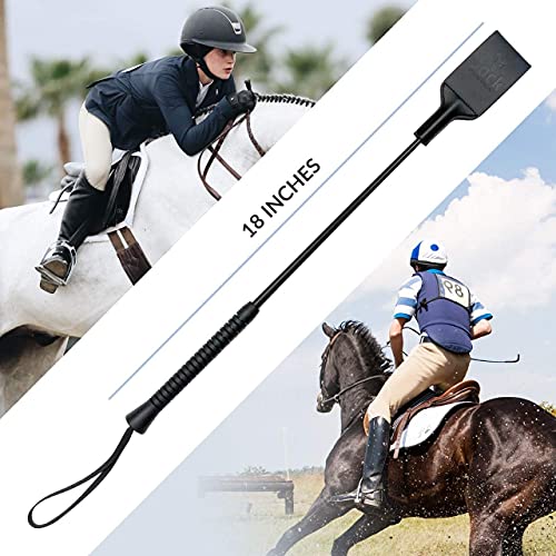 Jack Hardy Supply 18 Inch Premium Riding Crop Whip for Equestrian Sports