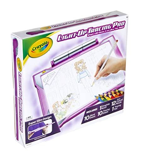 Crayola Light Up Tracing Pad - Pink, Drawing Pads for Kids, Kids Toys, Holiday & Birthday Gifts for Girls and Boys, Ages 6+ [Amazon Exclusive]