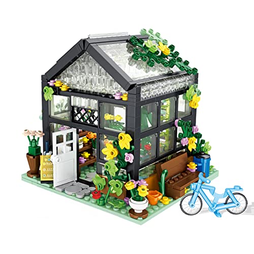 QLT Flower House Building Set, Compatible with Lego Flower Create Elegance and Warmth Environment, Nice Gift with Beautiful Box for Girls 6-12 and Building Blocks Lover (579 Pcs)
