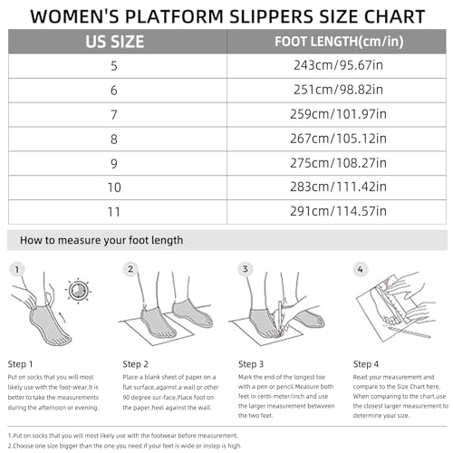 ZEXSAFETY Platform Tasman Slippers for Women Snow Winter Womens Slippers Fluffy House Slippers for Indoor and Outdoor Chestnut 8