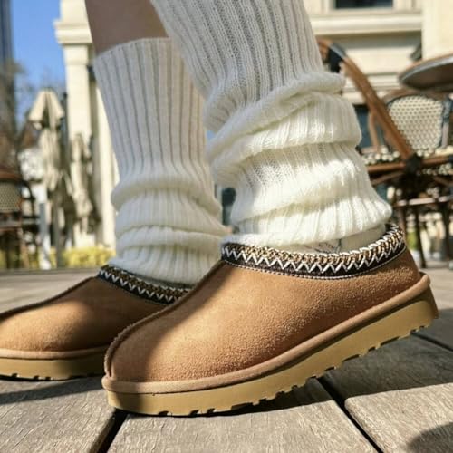 metricfalcon Women's Slippers Platform Mini Boots For Women Suede
