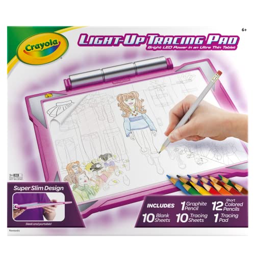 Crayola Light-Up Tracing Pad - Pink, Coloring Board for Kids, Gift, Toys