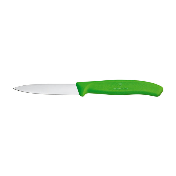 Victorinox 3.25 Inch Swiss Classic Paring Knife with Straight Edge, Spear Point, Green