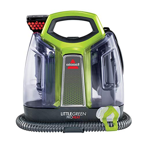BISSELL Little Green Proheat Portable Deep Cleaner/Spot Cleaner and Car/Auto Detailer with self-Cleaning HydroRinse Tool for Carpet and Upholstery, 2513E