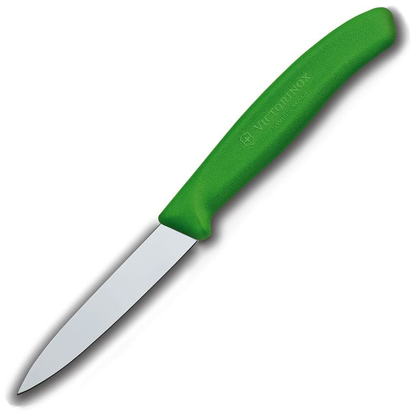 Victorinox 3.25 Inch Swiss Classic Paring Knife with Straight Edge, Spear Point, Green
