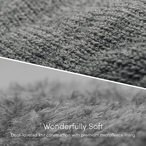 Moshi Digits Winter Gloves Touchscreen, Size S (15-17cm/5.9"-6.7"), Light Gray