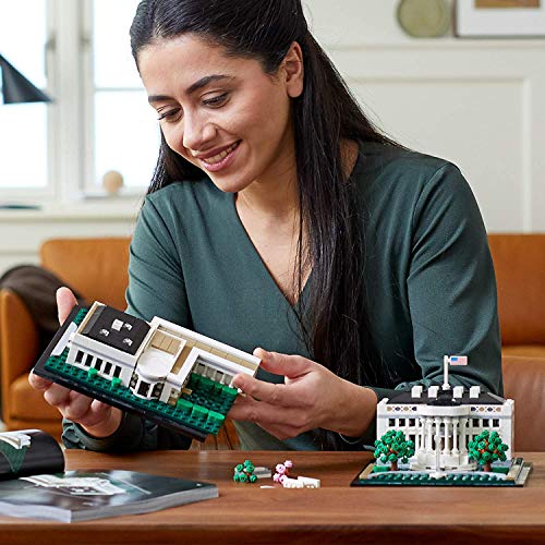 LEGO Architecture Collection: The White House 21054 - Model Building Kit, Creative Set for Adults and Teens, Energizing DIY Project, Iconic Presidential Office, Great Collectible Gift for Father's Day
