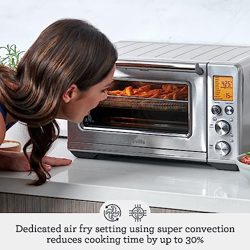 Breville Smart Oven Air Fryer Toaster Oven, Brushed Stainless Steel, BOV860BSS, Medium