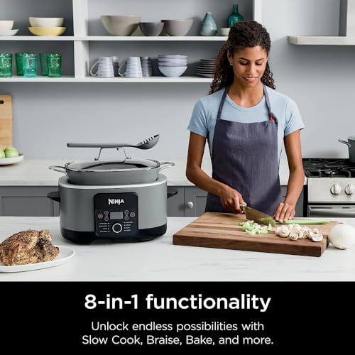 Ninja MC1001 Foodi Possible Slow Cooker PRO Multi-Cooker (Renewed) Bundle with 3 YR CPS Enhanced Protection Pack