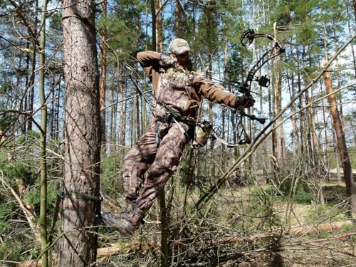 UIIHUNT Hunting Saddle, The Original Hunting Saddle, Lightweight Tree Climbing Saddle, Comfortable Saddle Hunting System Accessories, Includes Adjustable Bridge, Essential Tree Stand Accessories