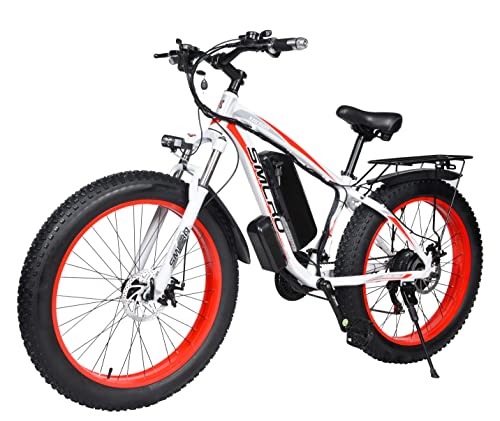 YinZhiBoo Electric Bike E-Bike Fat Tire Electric Bicycle 26" 4.0 Adults Ebike 1000W Removable 48V/13AH Battery 21-Speed Shifting for Trail Riding/Excursion/Commute UL and GCC Certified
