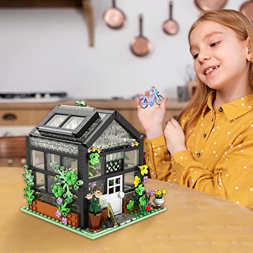 QLT Flower House Building Set, Compatible with Lego Flower Create Elegance and Warmth Environment, Nice Gift with Beautiful Box for Girls 6-12 and Building Blocks Lover (579 Pcs)