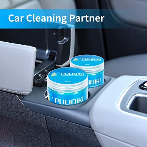 PULIDIKI Car Cleaning Gel Universal Detailing Kit Automotive Dust Car Crevice Cleaner Slime Auto Air Vent Interior Detail Removal for Car Putty Cleaning Keyboard Cleaner Car Accessories Blue