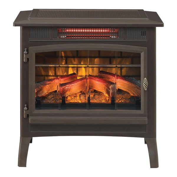 Duraflame Electric Infrared Quartz Fireplace Stove with 3D Flame Effect, Bronze