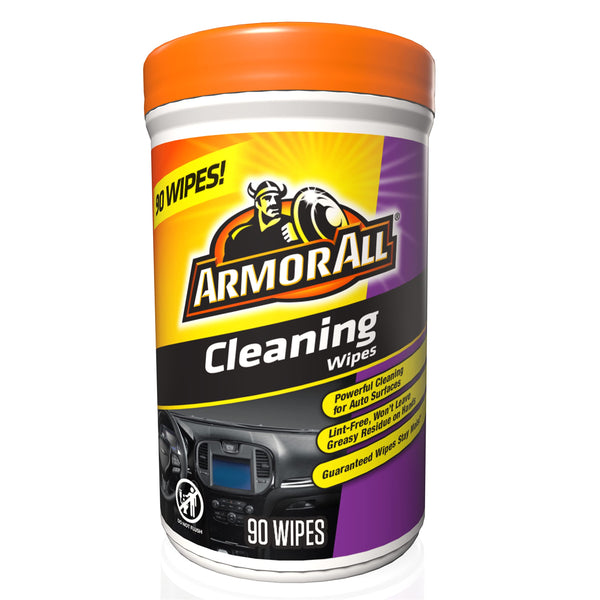 Armor All Car Cleaning Wipes, Wipes for Car Interior and Car Exterior, 90 Wipes Each